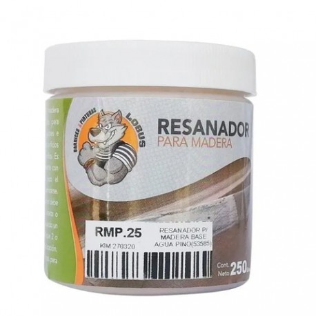 RESANADOR PARA MADERA BASE AGUA PINO 1/4 KG RMP.25