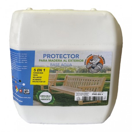 PROTECTOR P/MADERA EXT. TRANSP. BASE AGUA 5 EN 1 PME-TR.4