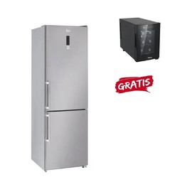 KIT REFRIGERADOR ACERO INOXIDABLE ANTIHUELLA NFL 340 + CAVA TPK1183-D